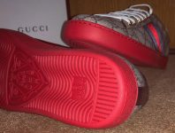 Mens GUCCI ace GG Leather low top supreme sneaker trainers 100 percent Authentic - bottom