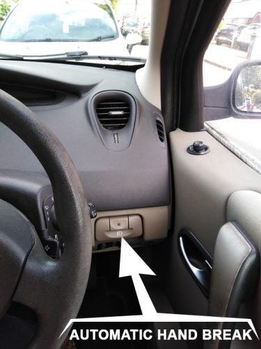 Automatic Hand Break Renault-Scenic Megan 2008