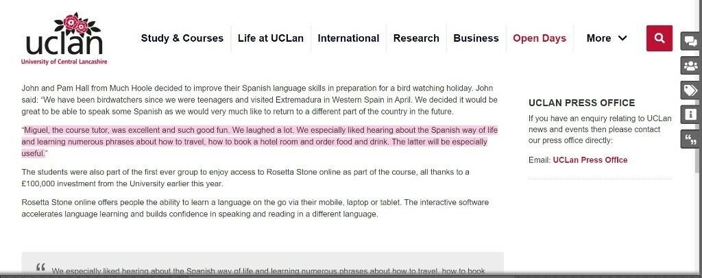 Miguel - Spanish Tutor in Manchester UK