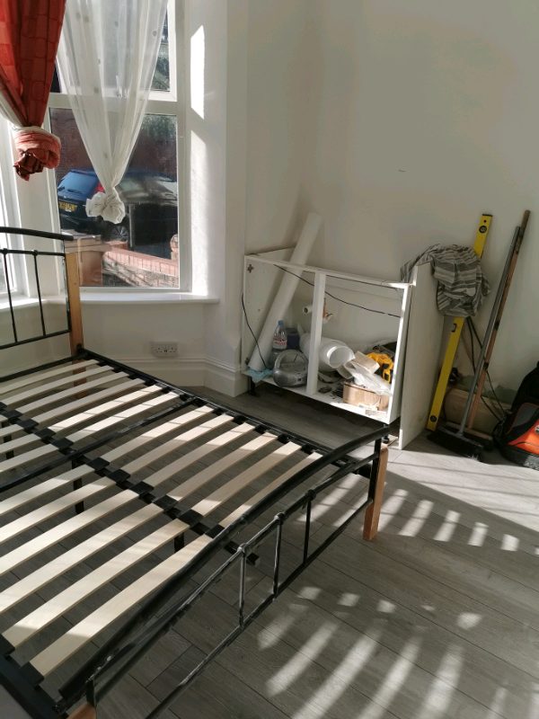 The bed's frame