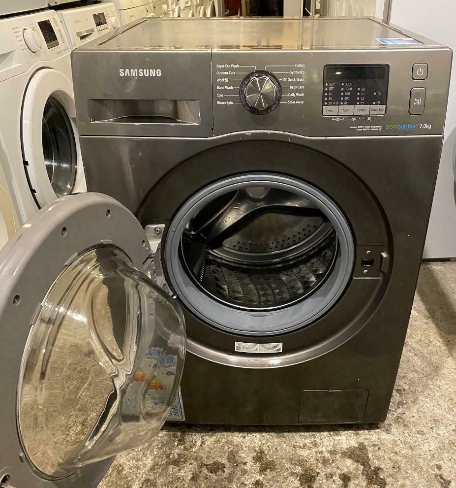 7Kg Samsung Eco Bubble Silver Washing Machine with Free Delivery-5