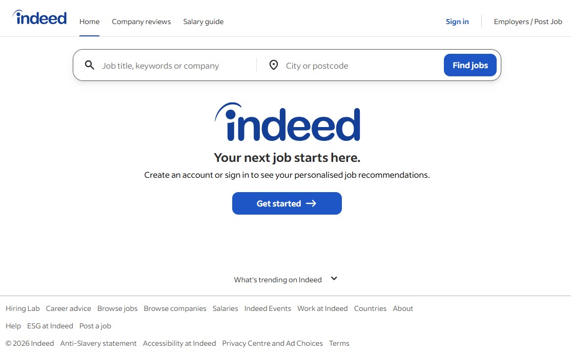 Indeed.co.uk - The UK's Nr. 1 jobs web Portal